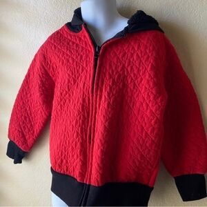 Disney Red and black little girls XS Minnie Mickey Mouse Disney jacket.
